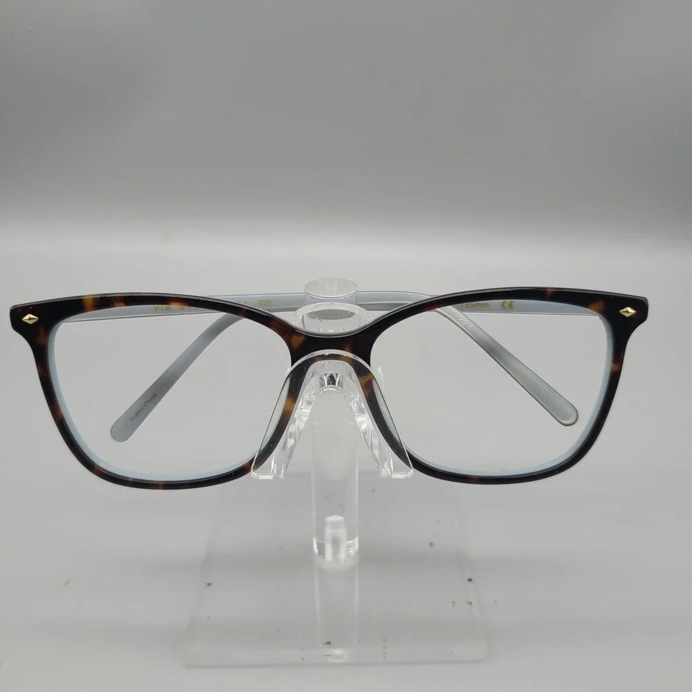 Via Spiga 350-S Eyeglasses Tortoise Blue Rectangular Frames 52-16-135 Zyloware